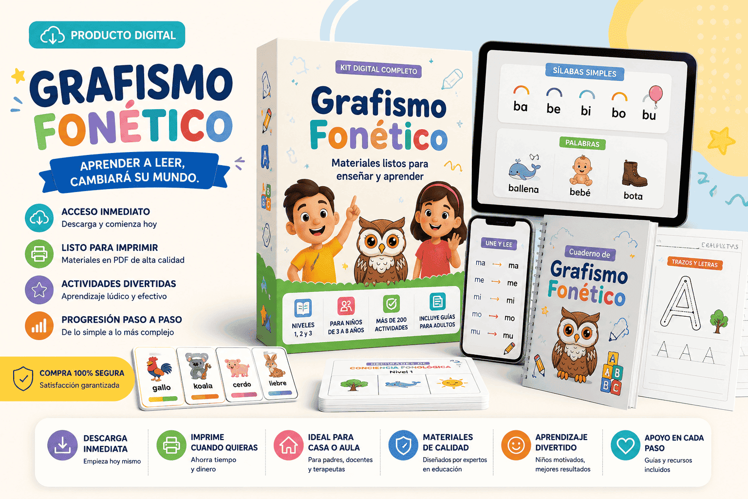 Pack Premium Grafismo Fonético + 7 Bonus🎁